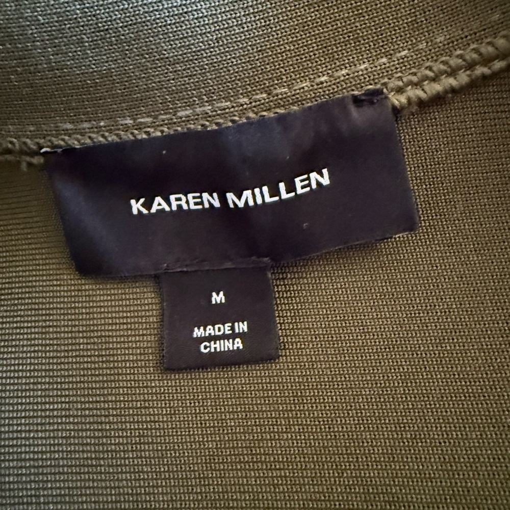 Olive Green Women's Belted Coat - Picture 4 of 6